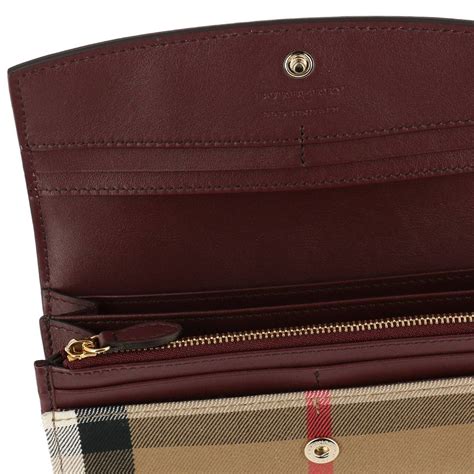 burberry burgundy red wallet|burberry wallet sale outlet.